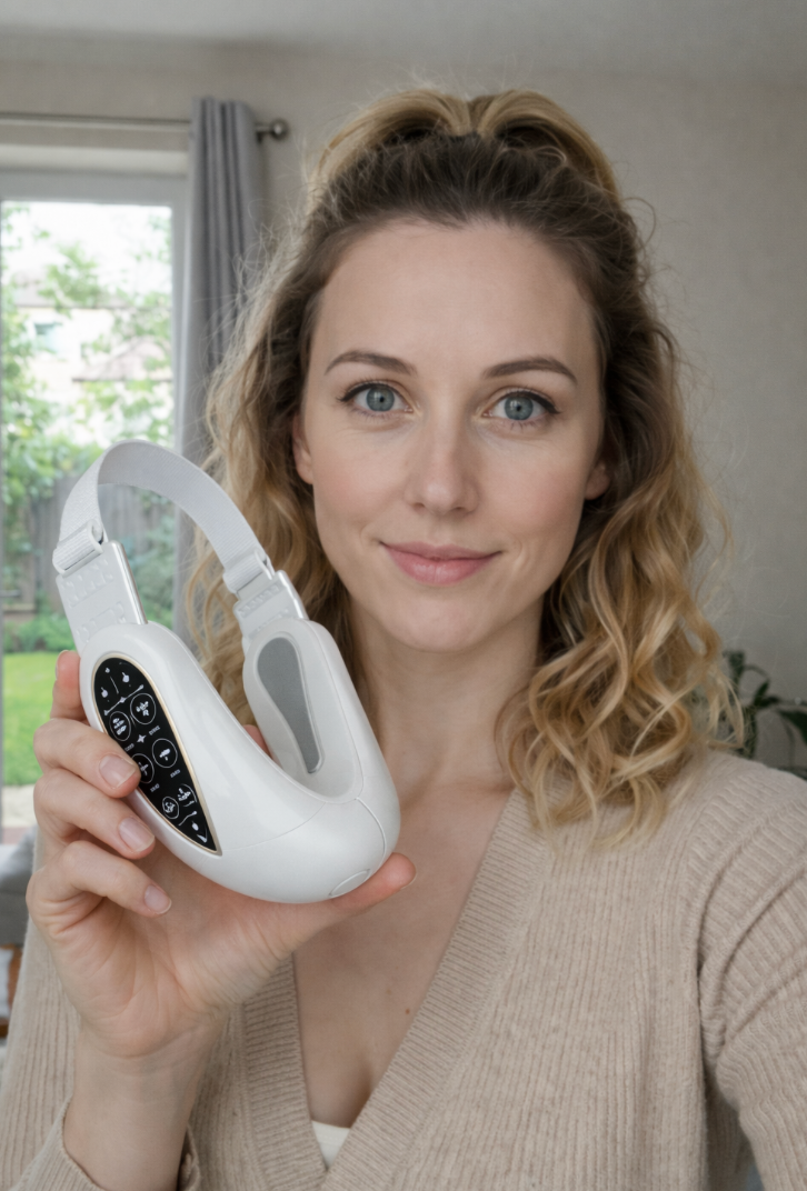 Теодора П, 32 г. ⭐⭐⭐⭐⭐ „Исках по-дефинирана челюст без процедури и инжекции. Апаратът стегна зоната под брадичката, подобри челюстта и дори намали фините линии по шията. Страхотна алтернатива на скъпи терапии!“